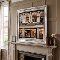 Chrome Step Frame Dolce & Gabbana Luxury Fashion Wall Art 70x70cm