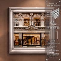 Chrome Step Frame Dolce & Gabbana Luxury Fashion Wall Art 70x70cm