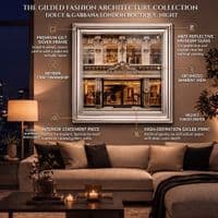 Chrome Step Frame Dolce & Gabbana Luxury Fashion Wall Art 70x70cm