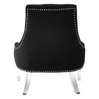 Clarence Button Tufted Black Chair – Home Luxe Interior