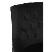 Clarence Button Tufted Black Chair – Home Luxe Interior