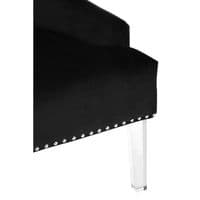 Clarence Button Tufted Black Chair – Home Luxe Interior