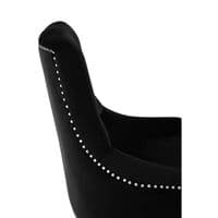 Clarence Button Tufted Black Chair – Home Luxe Interior