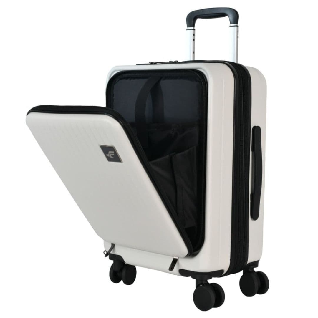 Cream Charging Cabin Case - Hardshell Carry On Suitcase with USB Port
