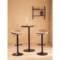 Dalston Set Of Two Ash Bar Stools – Home Luxe Interior