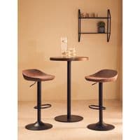 Dalston Set Of Two Mocha Bar Stools – Home Luxe Interior