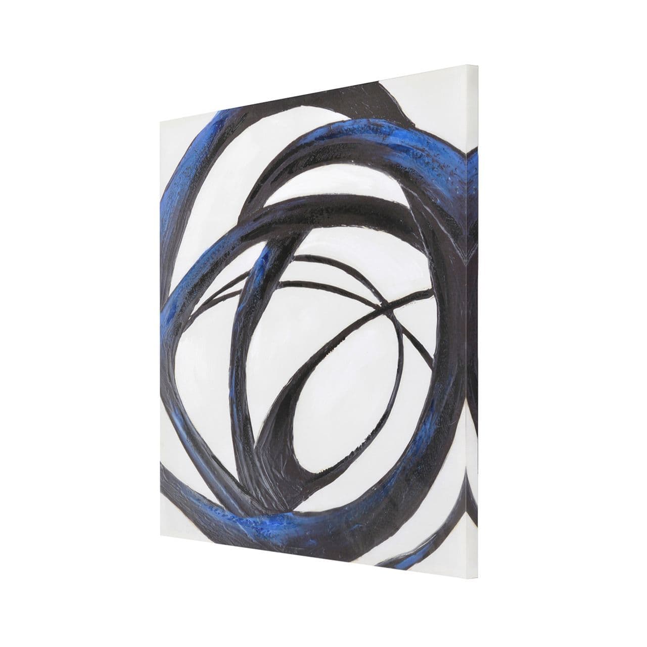 Dark Blue Abstract Wall Art 80x80cm