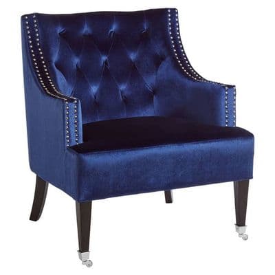 Darlington Blue Velvet Chair - Home Luxe Interior
