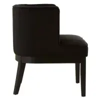 Daxton Black Velvet Rounded Chair