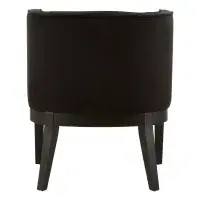 Daxton Black Velvet Rounded Chair
