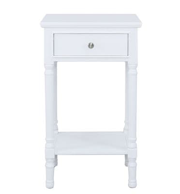 Delia 1 Drawer Telephone Table Large White