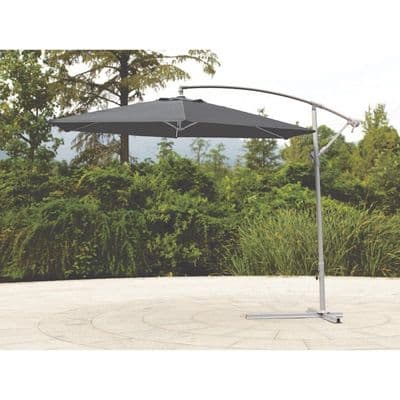 Deluxe Easy Up Parasol 3M - Grey