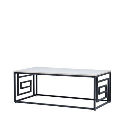 Devon Grecian Design Black and Grey Coffee Table