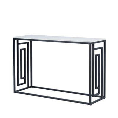 Devon Grecian Design Black and Grey Console Table