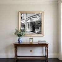Dior Fashion Champagne Step Frame 70x70cm Luxury Wall Art Home Decor