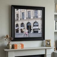 Dior Joaillerie Black Step Frame Luxury Wall Art 70x70cm Home Decor