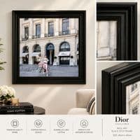 Dior Joaillerie Black Step Frame Luxury Wall Art 70x70cm Home Decor