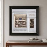 Dior Maison Boutique Black Step Frame 70x70cm Luxury Wall Art Decor