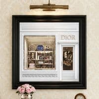 Dior Maison Boutique Black Step Frame 70x70cm Luxury Wall Art Decor