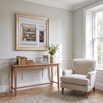 Dior Maison Boutique Champagne Step Frame 40x40cm Luxury Wall Art