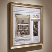 Dior Maison Boutique Champagne Step Frame 70x70cm Luxury Wall Art