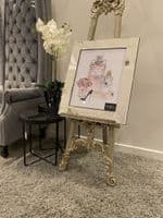 Dior Pink Perfume Bottle Wall Art Mirror Frame