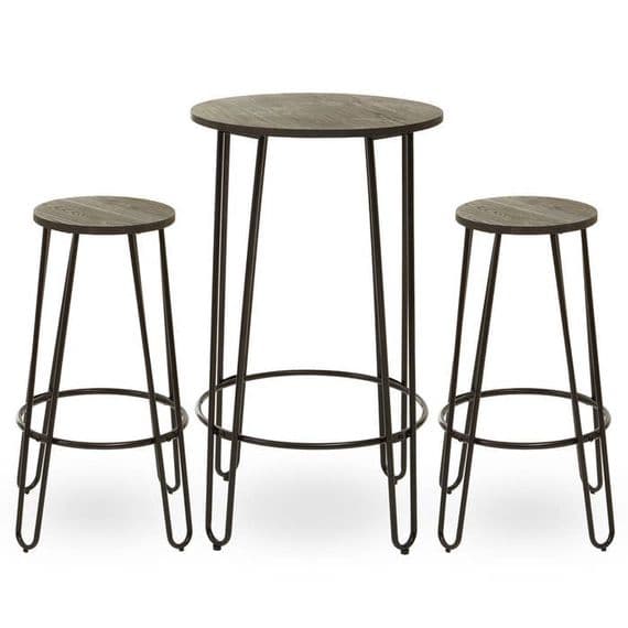 District 3Pc Bar Table and Stool Set – Home Luxe Interior