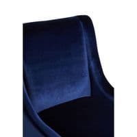 Downton Blue Velvet Chair - Home Luxe Interior