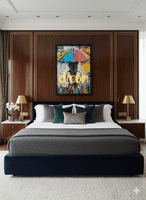 DREAM' Neon LED Wall Art - 40x60cm Girl with Umbrella Canvas USB