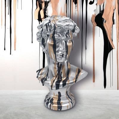 DRIP ART DAVID SILVER STATUE