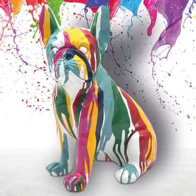DRIP ART FRENCH BULLDOG STATUE