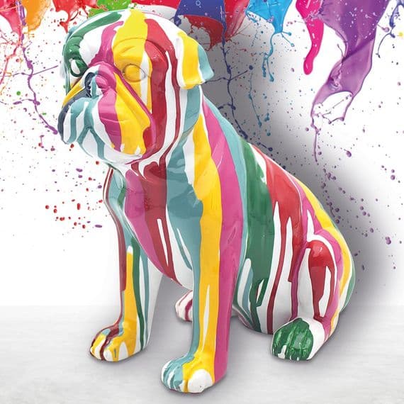 DRIP ART PUG STATUE