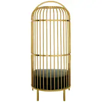 Eliza Gold Finish Dome Cage Chair