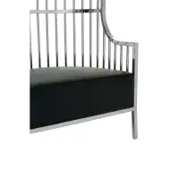 Eliza Silver Finish Dome Cage Chair