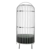 Eliza Silver Finish Dome Cage Chair