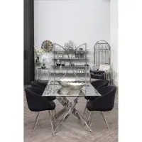 Eliza Silver Finish Dome Cage Chair