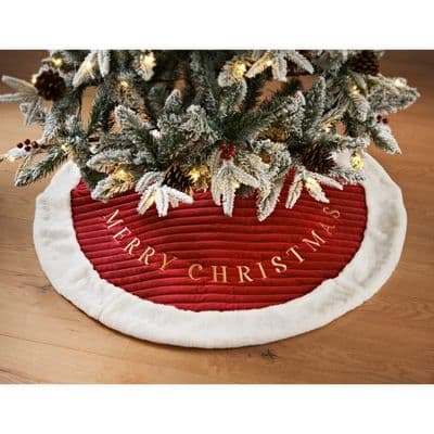 Festive Folktales Embroidered Tree Skirt 🎄✨