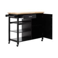 Frankfurt Black Kitchen Trolley – Home Luxe Interior