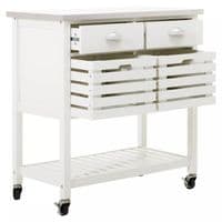 Frankfurt Cream Kitchen Trolley – Home Luxe Interior