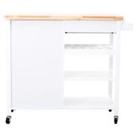 Frankfurt White Kitchen Trolley – Home Luxe Interior
