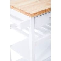 Frankfurt White Kitchen Trolley – Home Luxe Interior