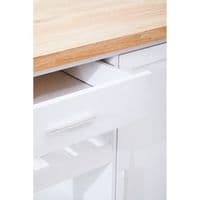 Frankfurt White Kitchen Trolley – Home Luxe Interior