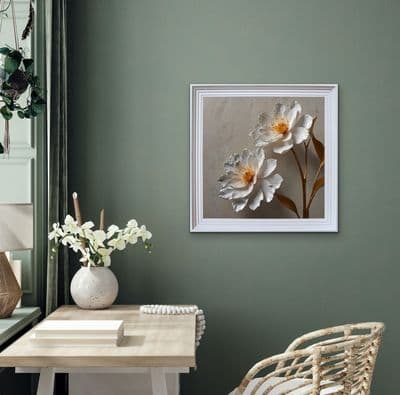 French Velvet Delicate florals shimmer with tranquil grace. - Home Luxe Interior