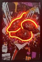 Fried Chicken Neon LED Wall Art - 40x60cm Pop Art Kitchen Decor USB