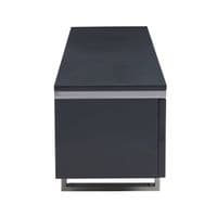 Genoa Hi Gloss Grey Media Unit - Home Luxe Interior