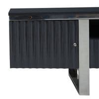 Genoa Hi Gloss Grey Media Unit - Home Luxe Interior