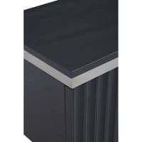 Genoa Hi Gloss Grey Media Unit - Home Luxe Interior