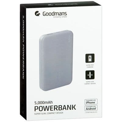 Goodmans 2 USB Power Bank 5000mAh ⚡🔋📱