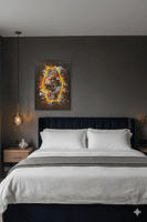 Graffiti Watch Neon LED Wall Art - 40x60cm Pop Art Canvas USB