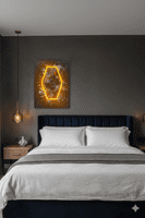 Graffiti Watch Neon LED Wall Art - 40x60cm Pop Art Canvas USB